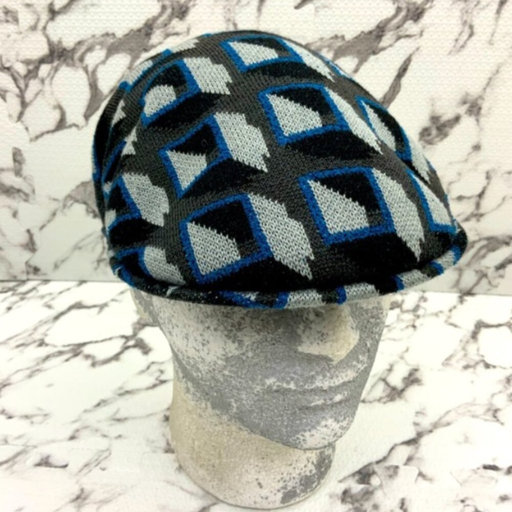 Kangol Grey | Blue | Black Motherboard 504 Casual Hat NWT